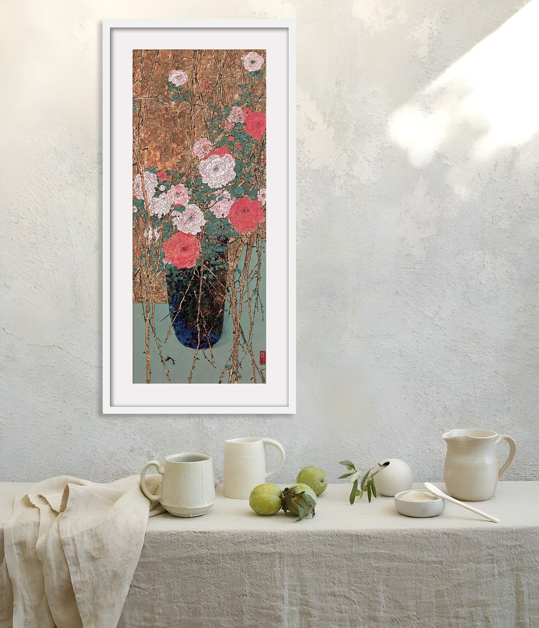 装饰画-花| 挂画| 入厝礼| 中国风| 挂画| 民宿布置| 送礼| 摆饰 - 海报/装饰画/版画 - 木头 多色