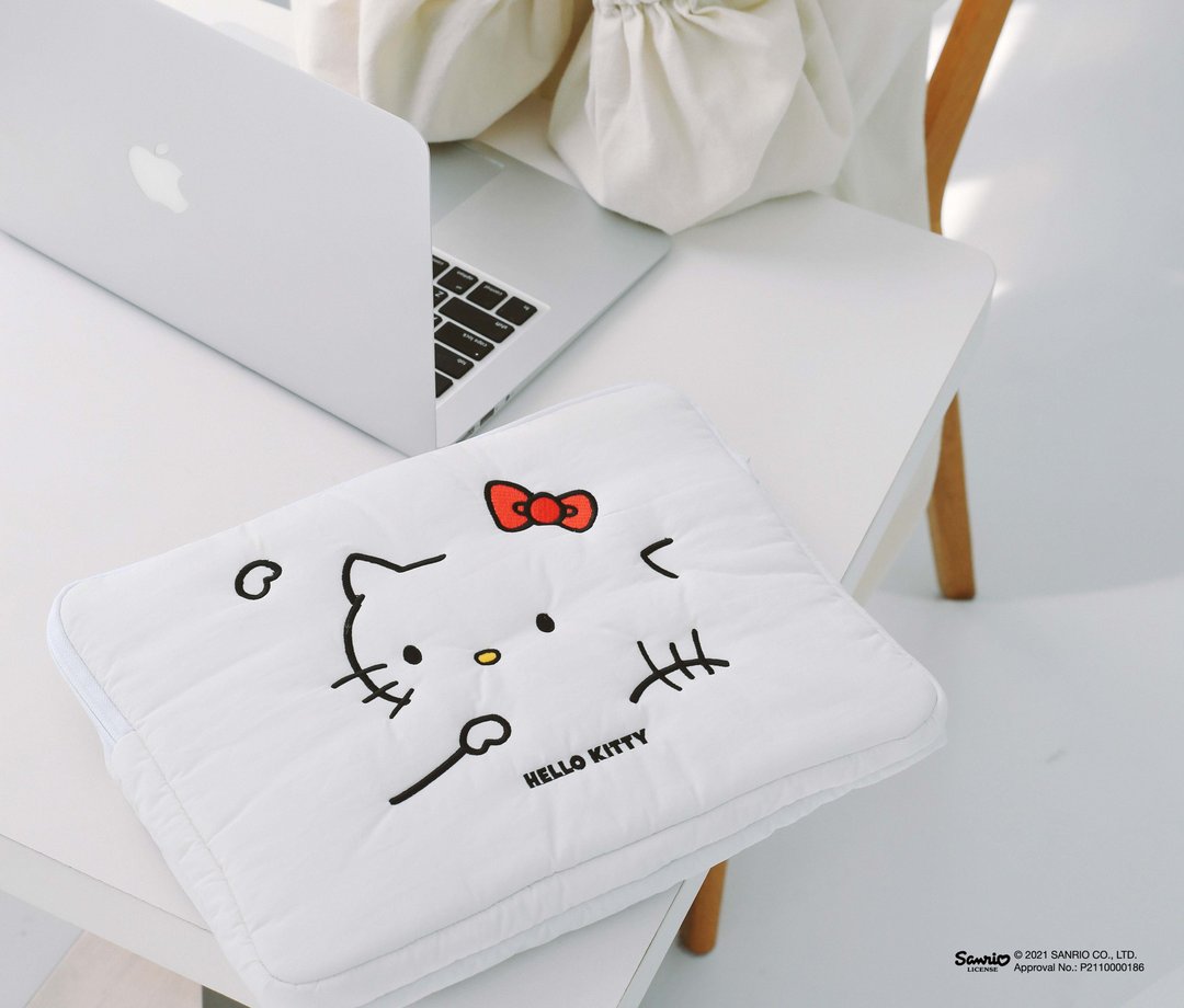 现货 售完不补 电脑包 HELLO KITTY 独家联名 - 电脑包 - 尼龙 白色