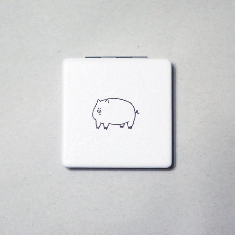 猪猪 / 化妆镜 - 彩妆刷具/镜子/梳子 - 其他材质 白色