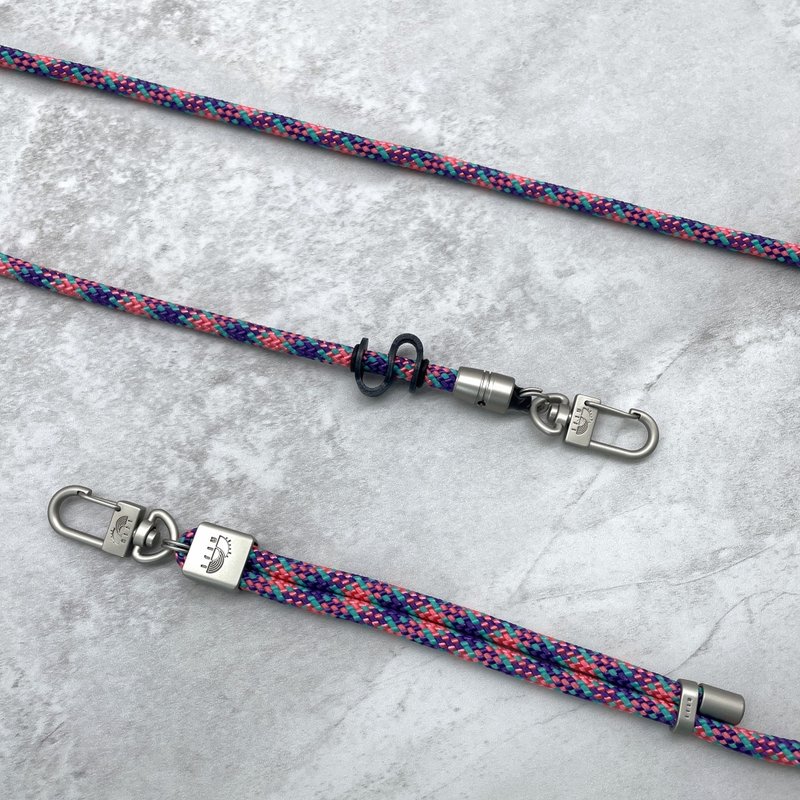 niji 调节手机绳 7mm pink purple w teal tracer - 其他 - 塑料 多色