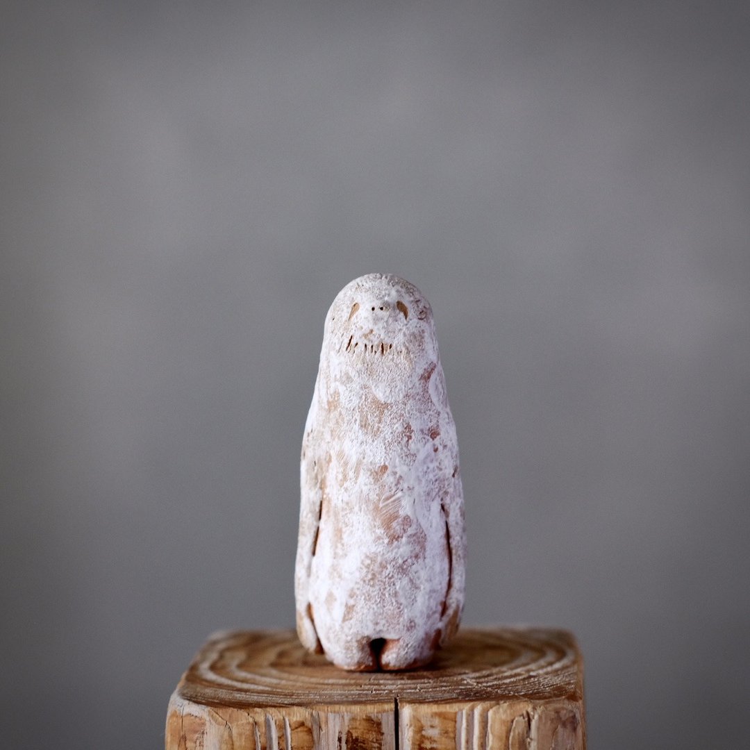 white beast sloth animal object - 摆饰 - 陶 白色