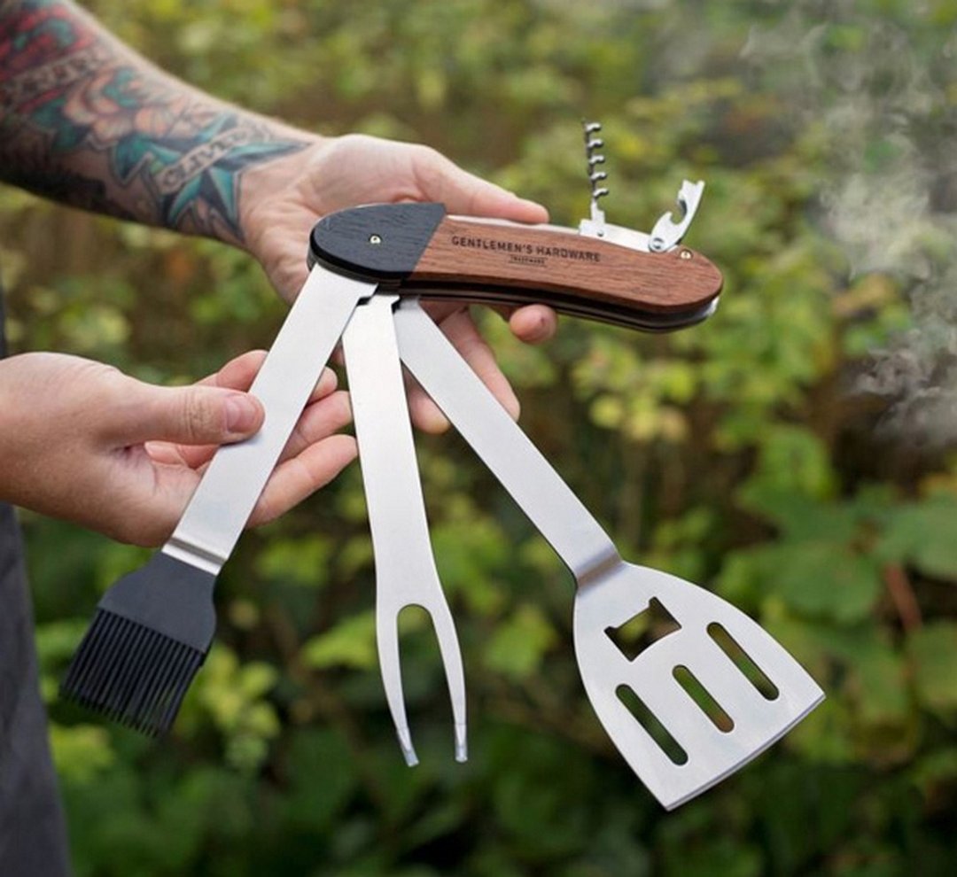 Gentlemen's Hardware BBQ Multi Tool五合一多功能不锈钢烤肉铲 - 汤勺/锅铲 - 其他材质 多色