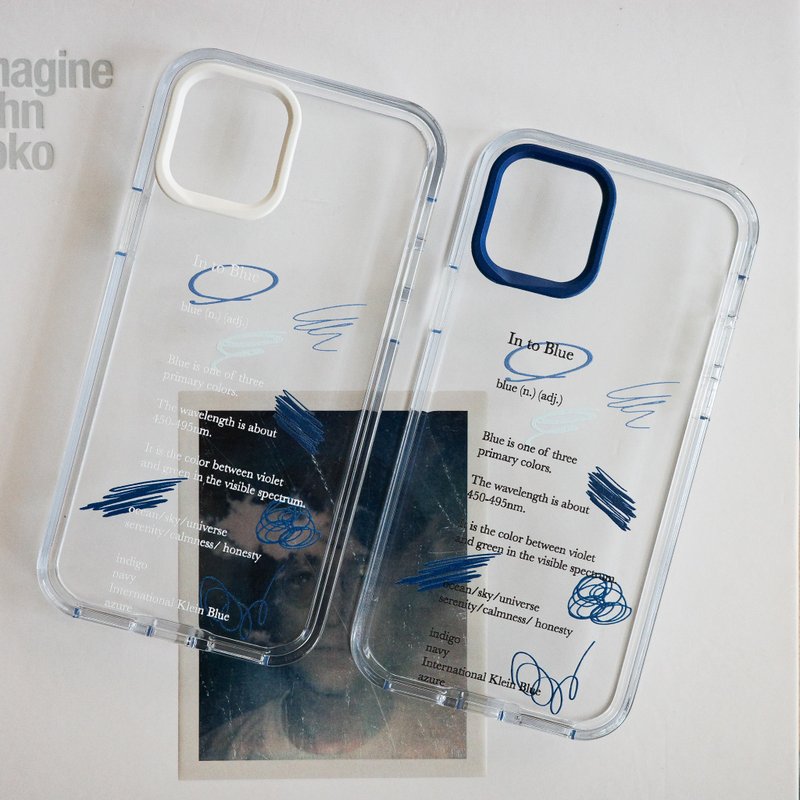 Into Blue 犀牛盾clear挂绳透明手机壳 - 手机壳/手机套 - 塑料 蓝色