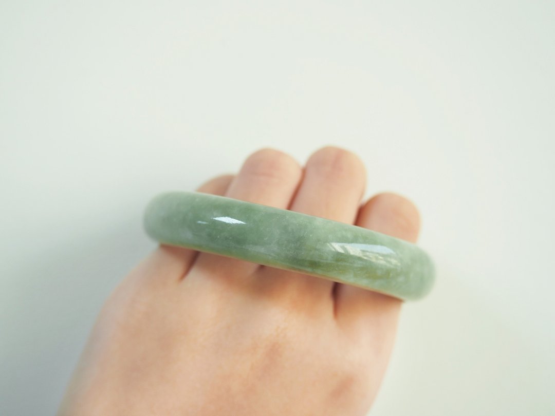 【经典永恒】 天然翡翠 缅甸玉 / A货 手镯 玉镯 - 手链/手环 - 玉石 绿色