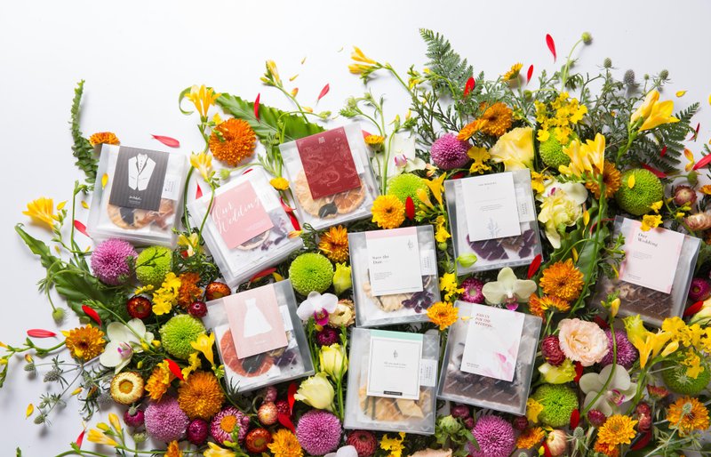 婚礼小物【百年好盒】定制服务 挑选1盒/10盒/50盒 多样款式可选 - 茶 - 新鲜食材 粉红色