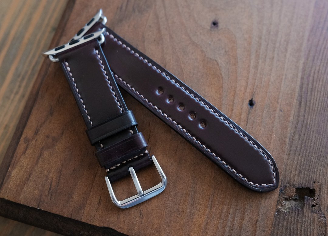 【寓吉】apple watch  Horween 马臀勃根地  ap 沛纳海 iwc rolex - 表带 - 真皮 