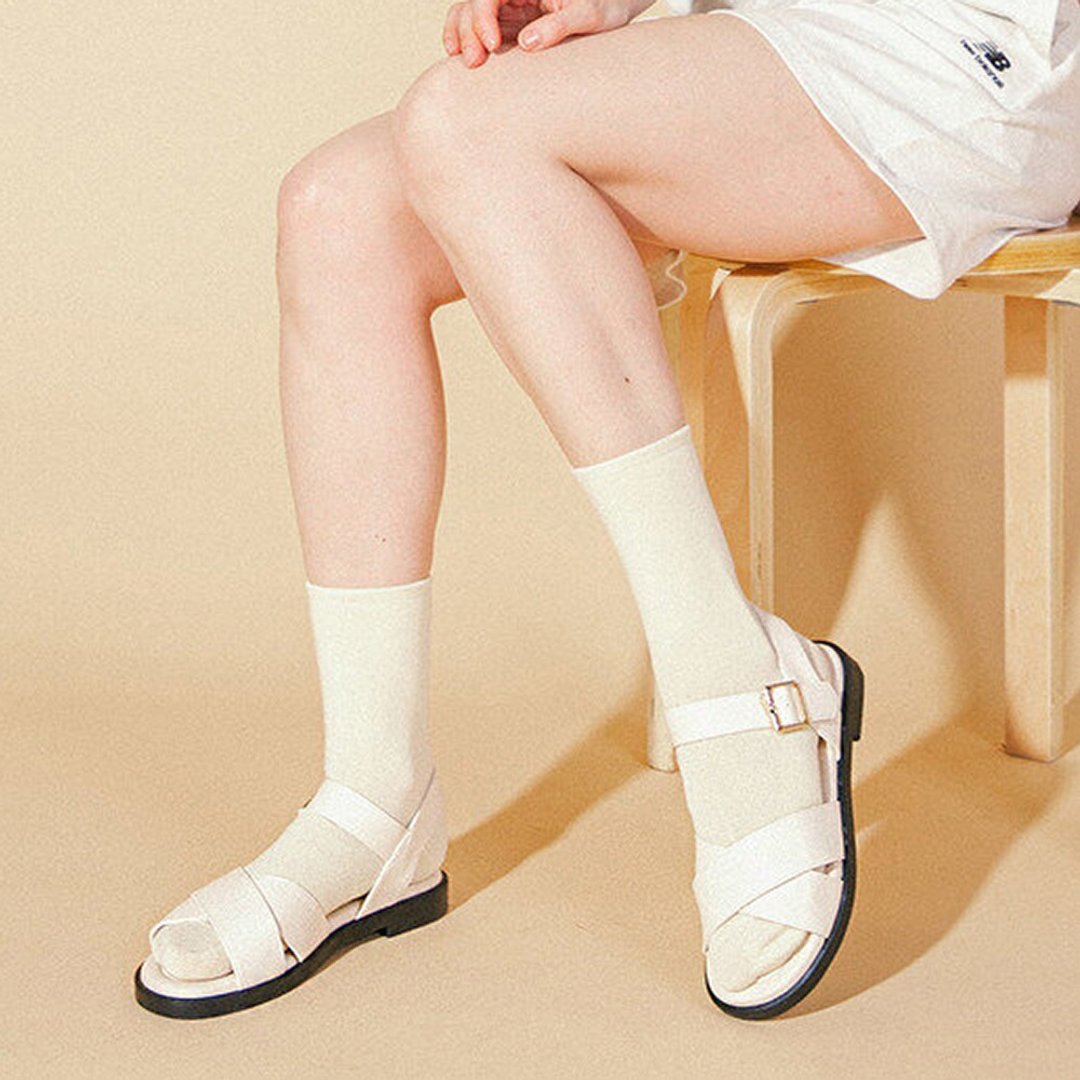 PRE-ORDER 韓國人手製 MACMOC Hey 涼鞋 Cream - 男女凉鞋 - 其他材质 白色