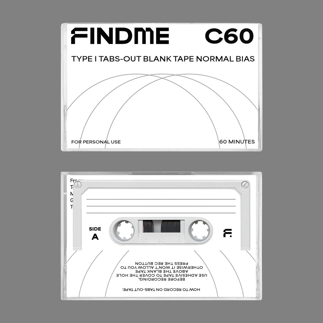 C60 TYPE I 空白磁带 录音带 60分钟 全白色 貼了AB面貼紙 - 其他 - 塑料 白色