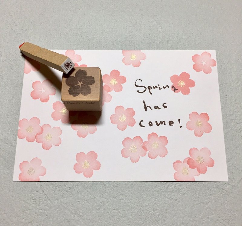 SAKURA stamp set【小】 - 印章/印台 - 其他材质 