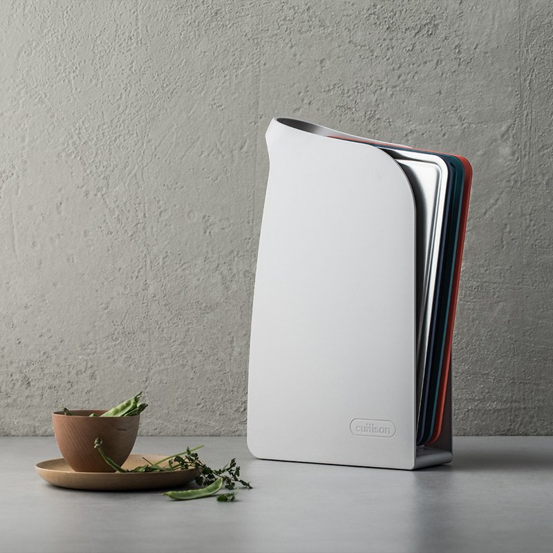 Cuitisan 酷艺师 304不锈钢抗菌无痕砧板4入组 - 托盘/砧板 - 不锈钢 银色