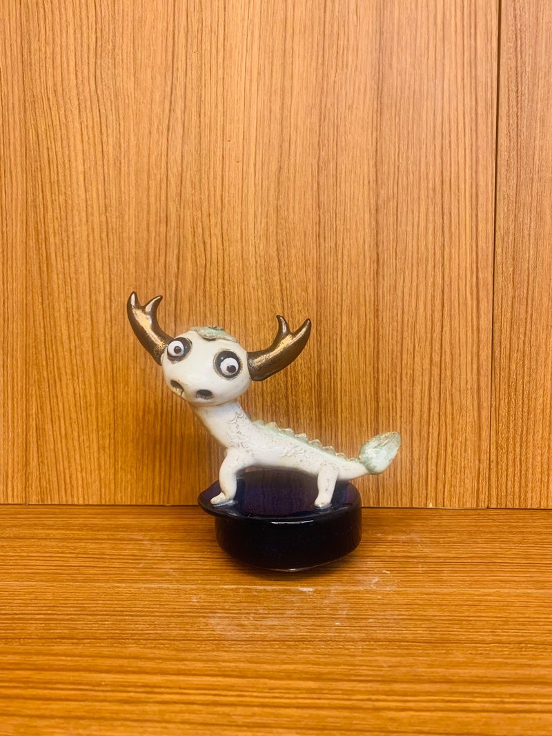 N131白房子十二生肖陶瓷音乐盒(龙) - 摆饰 - 陶 透明