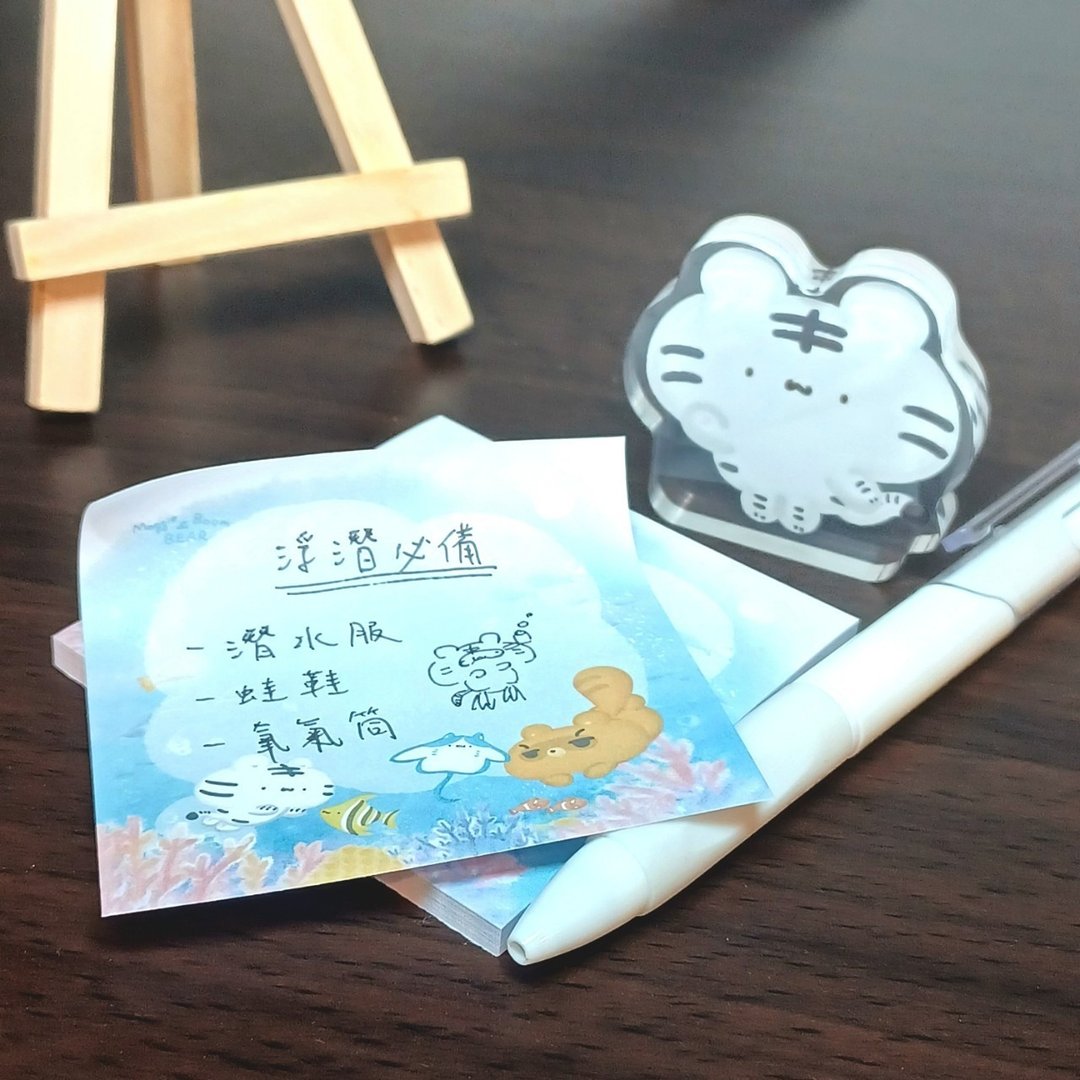 海洋世界 - 便条纸/便利贴 - 系列1 - 便条纸/标签贴 - 纸 蓝色