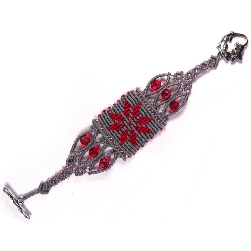 流苏花边教学 手链 Mirabel，流苏花边图案 PDF，串珠流苏花边手链 - 手工艺教程/工具书 - 其他材质 