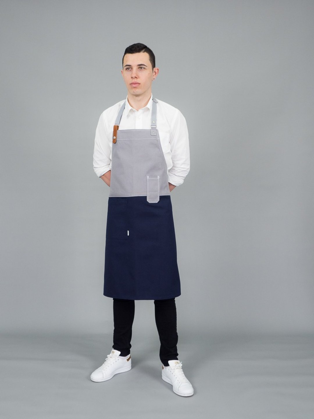 Endurance apron (Grey/Navy Blue) 工作服 圍裙 - 围裙 - 棉 多色
