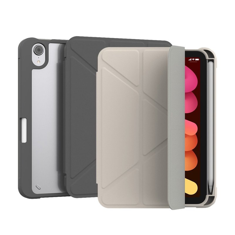 Hipporizz 2024 iPad mini 8.3 Origo 晶透笔槽防摔壳 - 平板/电脑保护壳 - 塑料 多色