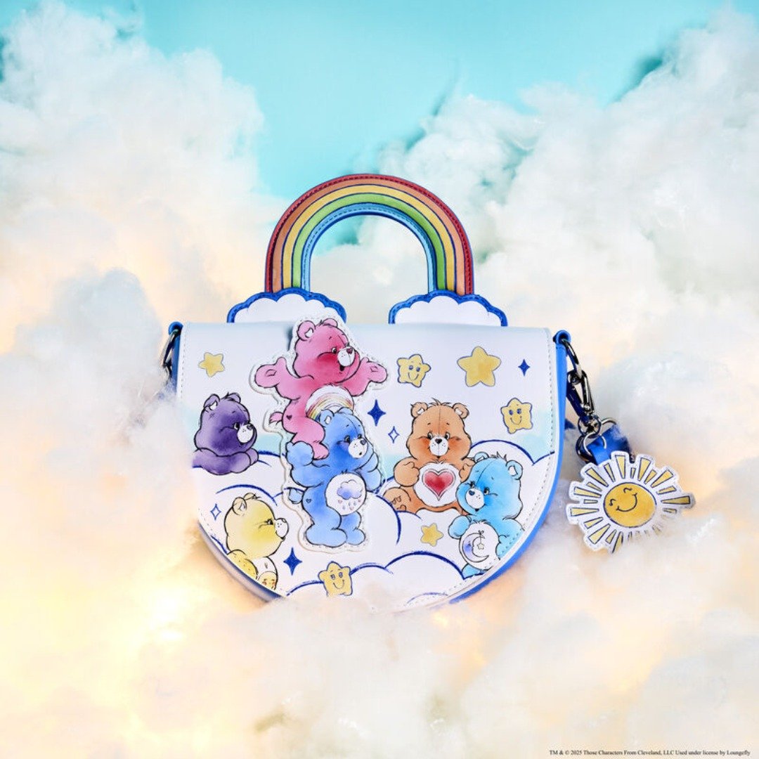 Loungefly Care Bears 彩虹斜孭袋 - 侧背包/斜挎包 - 人造皮革 