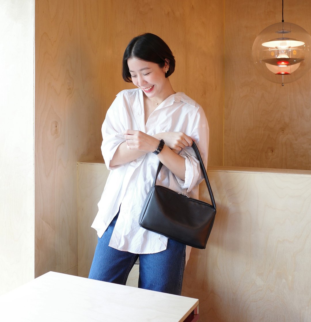 New! RAY Shoulder bag - Black WHITEOAKFACTORY - 手提包/手提袋 - 人造皮革 黑色