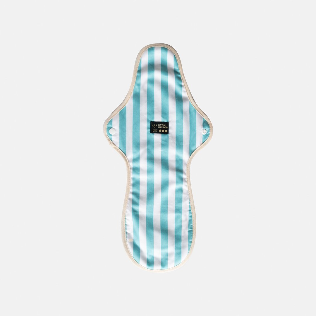 Loulou beach and sea heavy night - 生理用品 - 棉 蓝色