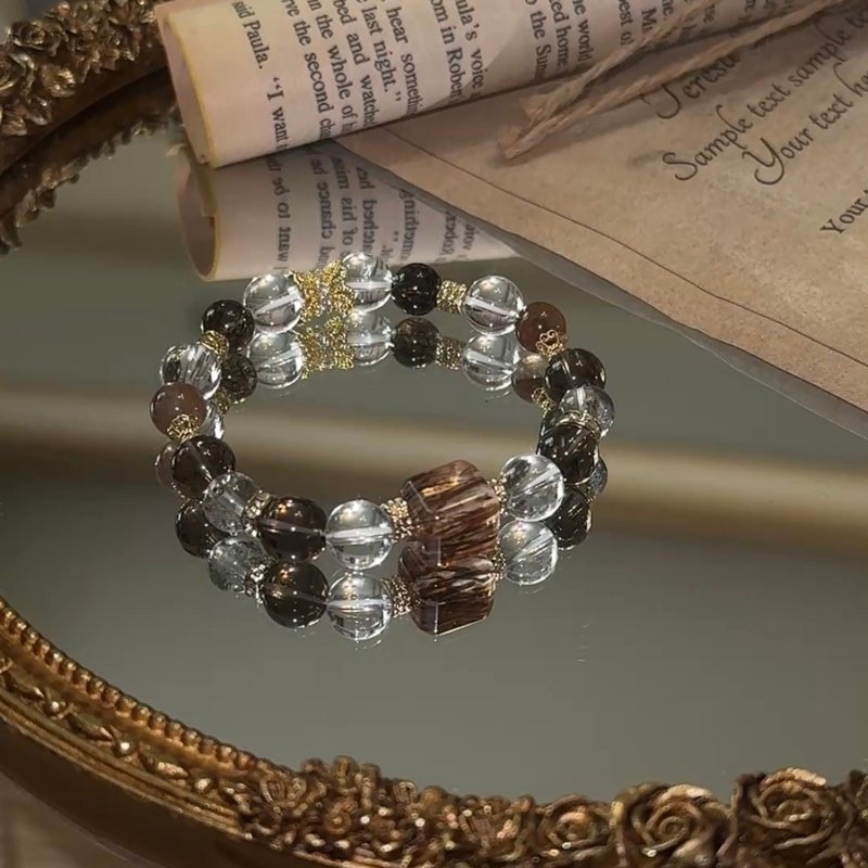 琥珀之壤 - 招财 / 事业运 / 防小人 / 活力 / 健康 - 手链/手环 - 宝石 多色