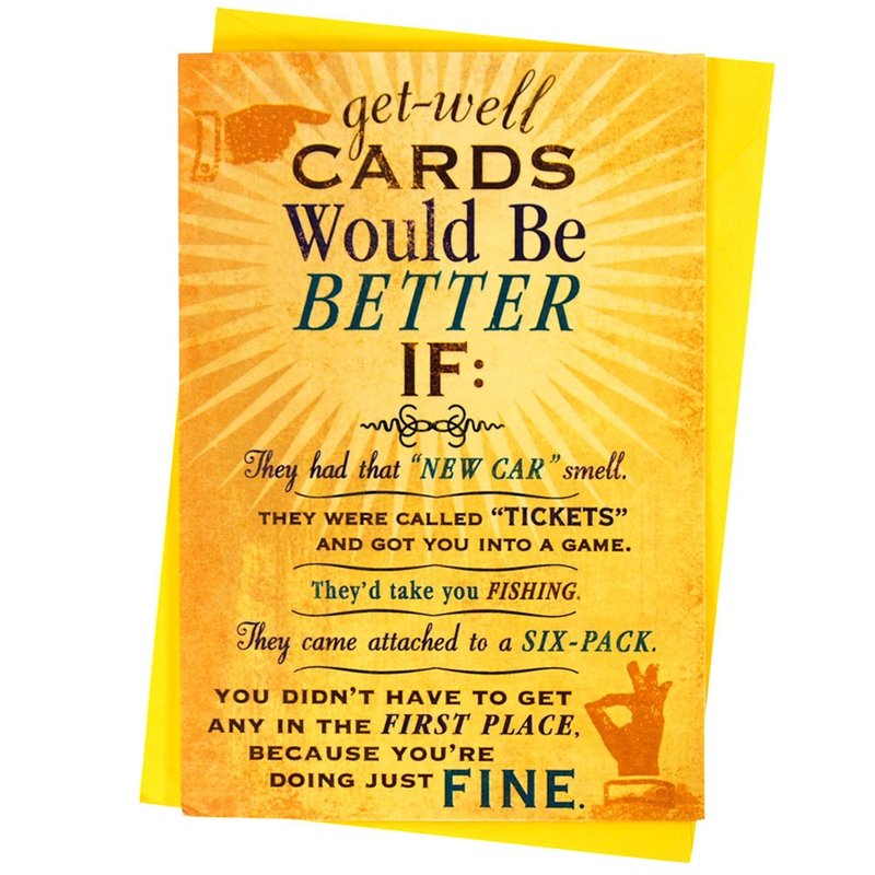 我们会陪伴你【Hallmark-卡片 康复慰问】 - 卡片/明信片 - 纸 橘色