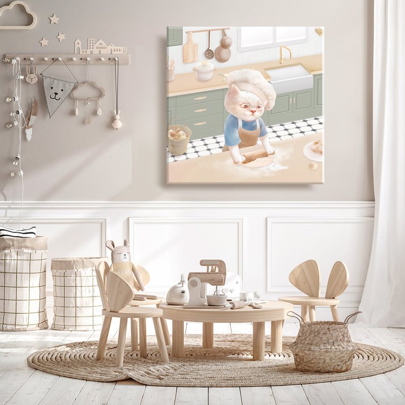 Bao Bao 插画复制画 烘焙时刻 - 海报/装饰画/版画 - 其他材质 卡其色