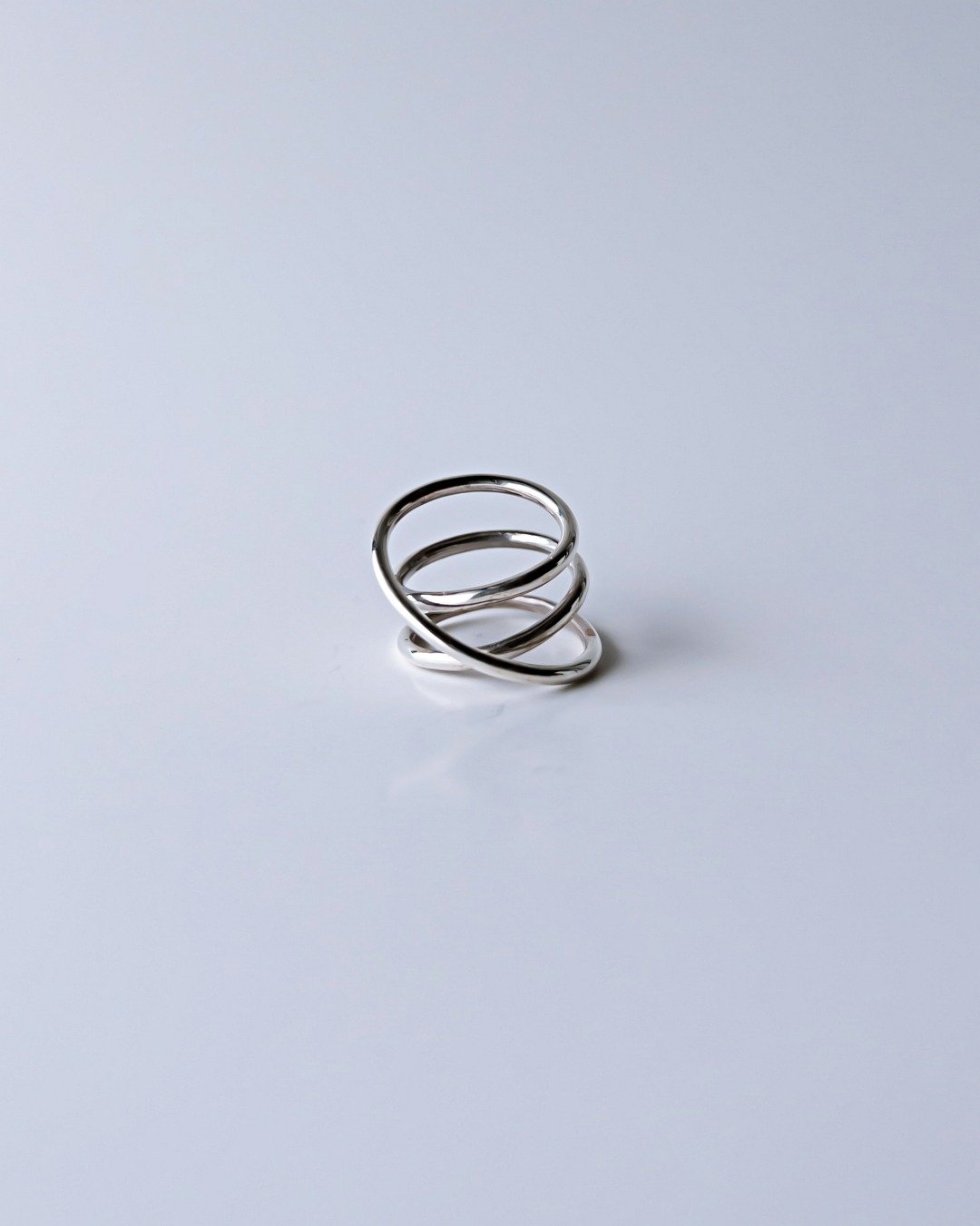 Orbit triple line ring / 可替换式 / 装饰/ silver925/ S 行星 行星 轨道戒指 日本 - 戒指 - 纯银 银色
