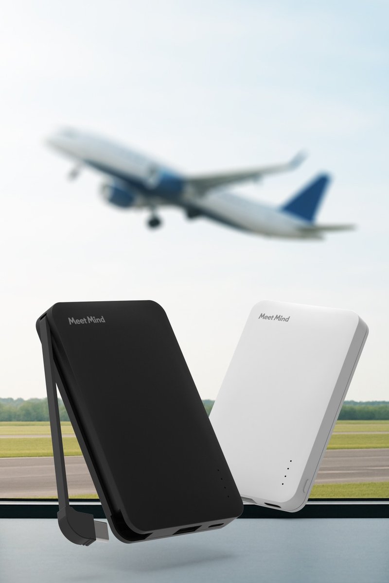 Meet Mind 5000mAh 自带线三输出行动电源-有标示wh - 充电宝/传输线 - 其他材质 多色