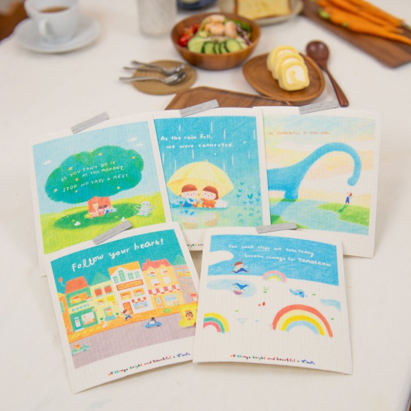 All Things Bright and Beautiful 天然植物抹布 蔬果清洗 家居用 - 其他 - 环保材料 白色