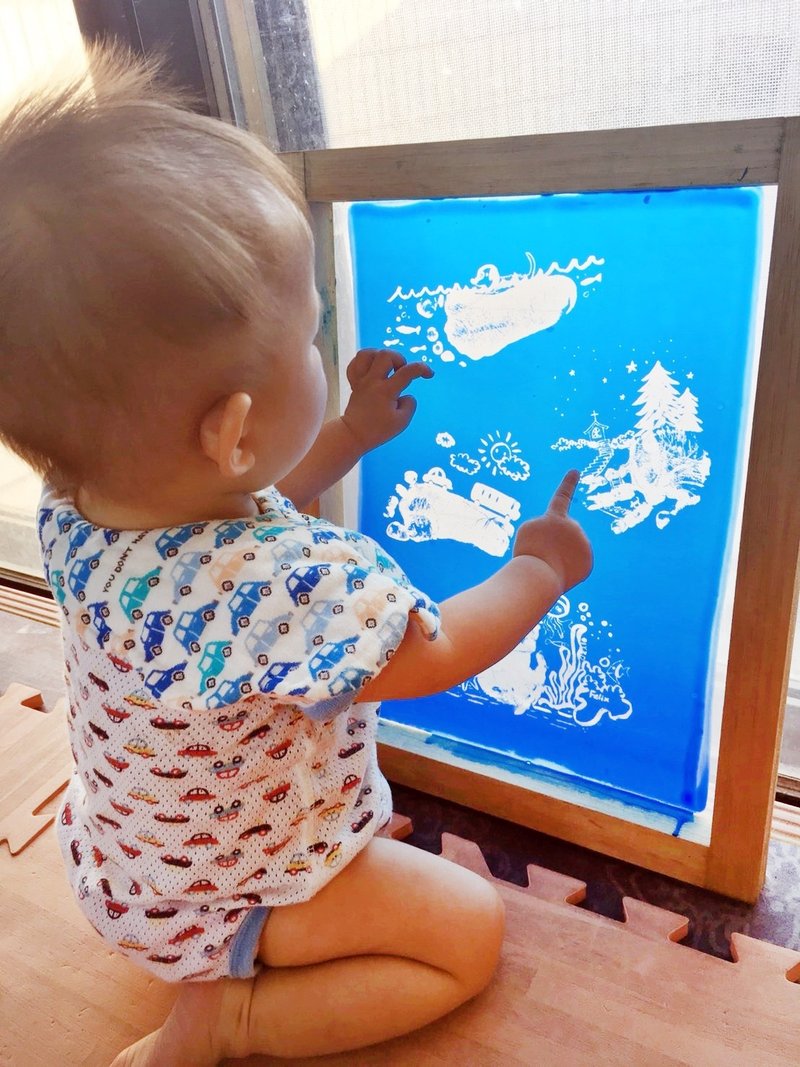 宝宝的绢印艺术课- 手手脚脚或屁屁绢印 - 编织/羊毛毡/布艺 - 棉．麻 