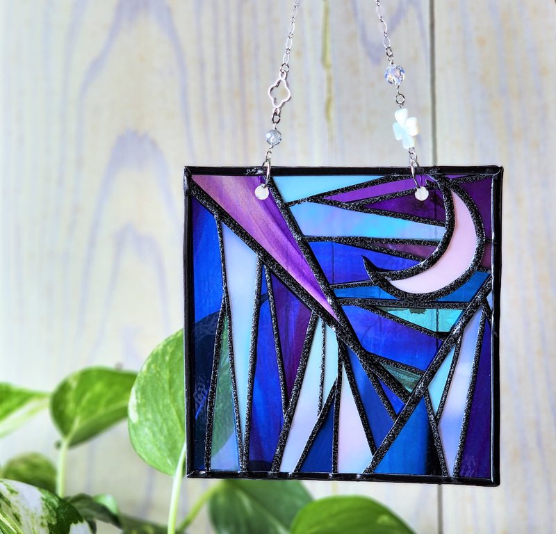 Square sun catcher 　Ryukyu Moon Night - 其他 - 塑料 蓝色