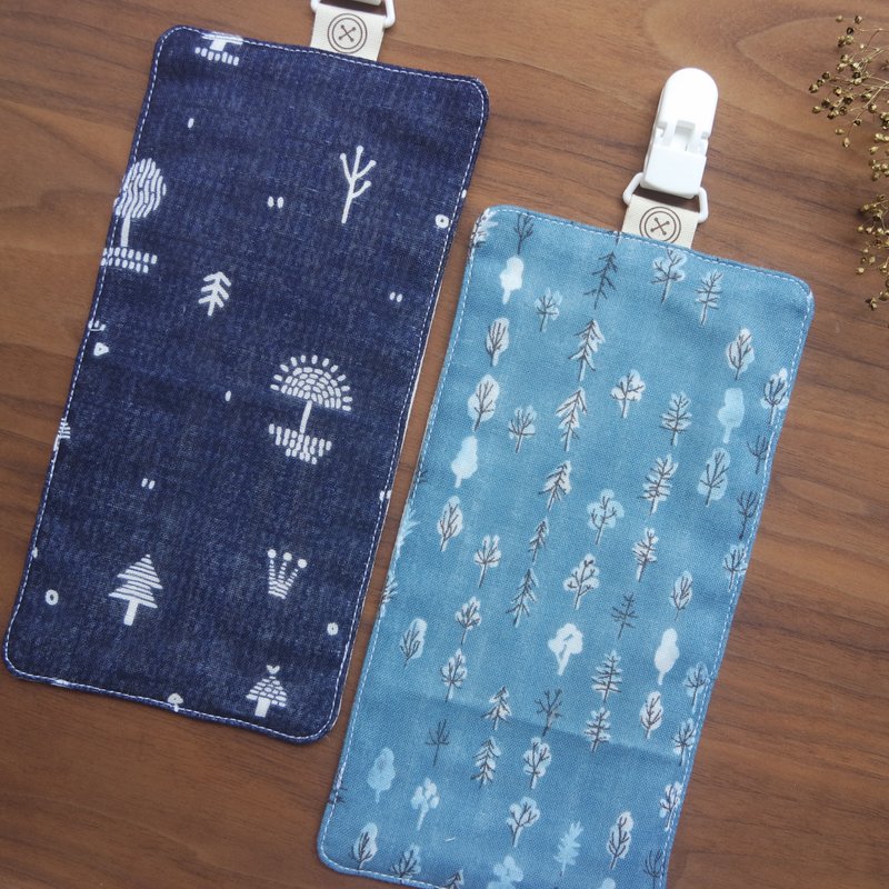 【手帕夹优惠二入组】六重纱幼稚园手帕 / 森 (现货) - 围嘴/口水巾 - 棉．麻 红色