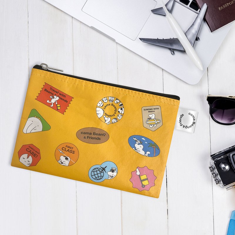 cama Beano & Friends 万用收纳袋(中)_快乐出发 - 化妆包/杂物包 - 其他材质 黄色