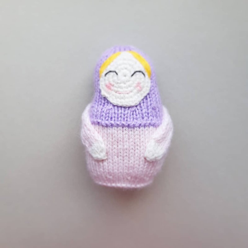 Matryoshka toy knitting pattern. PDF. Russian doll knitting - 手工艺教程/工具书 - 其他材质 