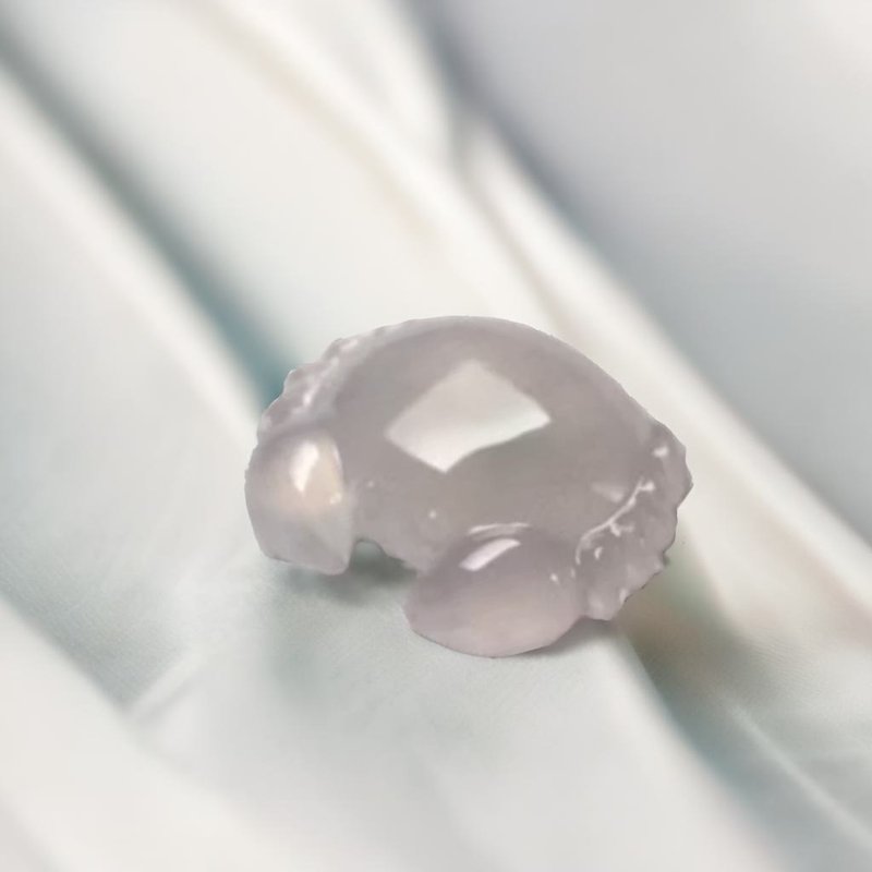 【八方来财】高冰种翡翠螃蟹 | 戒面|裸石 |天然缅甸A货翡翠|送礼 - 金工/饰品 - 玉石 白色