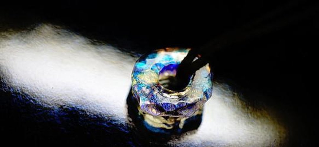[Made to order] SPARKLING FROZEN CIRCLE - 项链 - 其他金属 