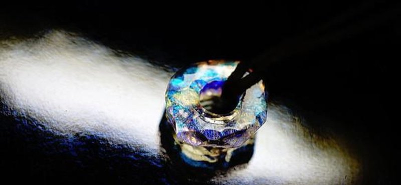 [Made to order] SPARKLING FROZEN CIRCLE - 项链 - 其他金属 