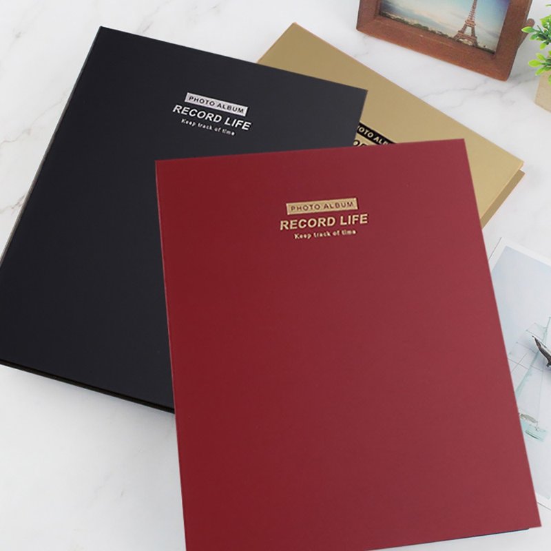 Chuyu 20K 双格相本/相册相册/黑内页/收纳80枚4X6相片明信片 - 相簿/相册 - 其他材质 多色