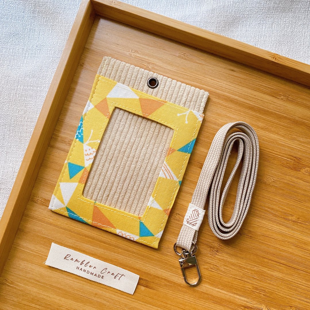 证件套 识别证卡套 悠游卡套 挂颈卡套 Card Holder 三角旗帜款 - 证件套/卡套 - 棉．麻 