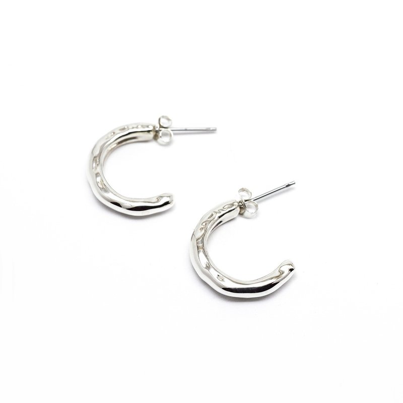 Mellow Cotton 纯银耳环 - 耳环/耳夹 - 纯银 