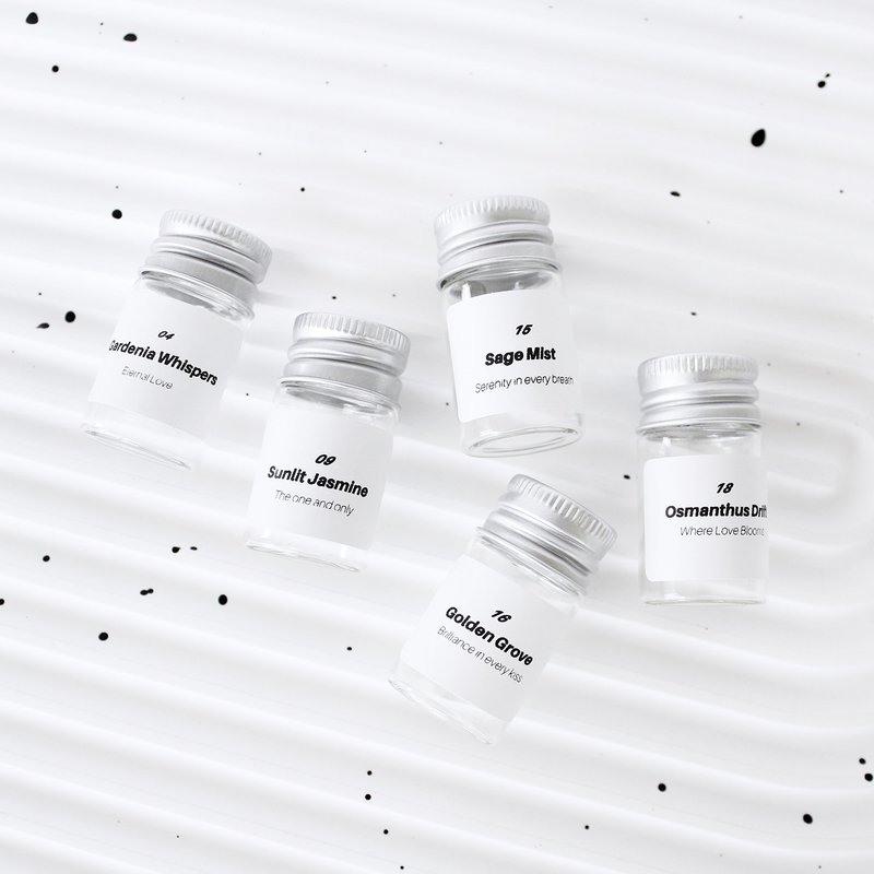 【送礼首选】8ml 小扩香组 | 定制化标签 - 香薰/精油/线香 - 玻璃 