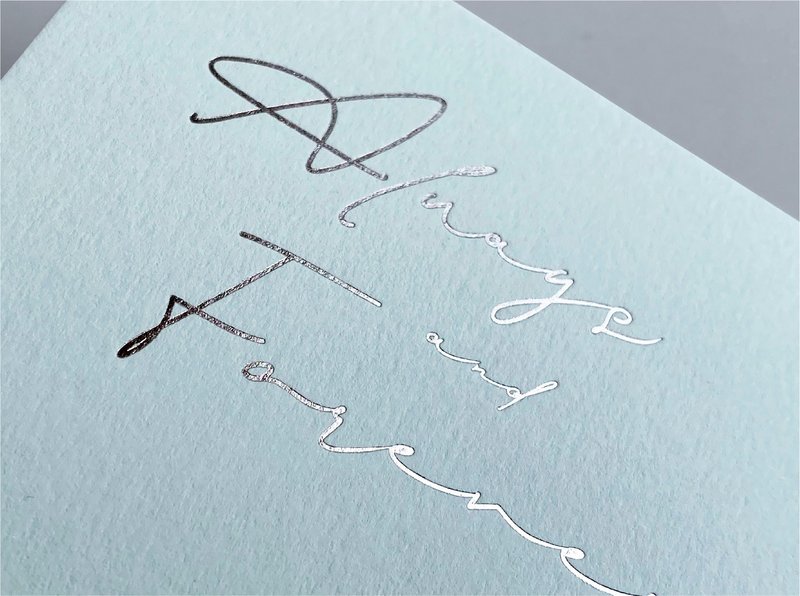 W&W婚卡盛宴-品味always喜帖-粉绿 - 喜帖 - 纸 