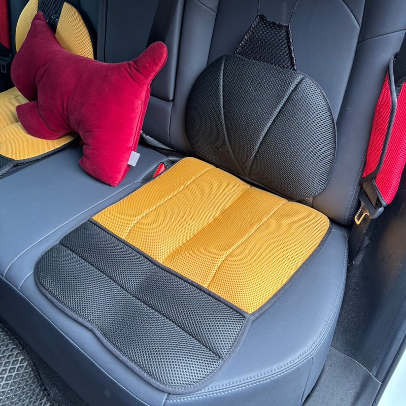 AC RABBIT 汽车前后座共用 透气可调式气垫腰靠座垫组 多色可选 - 其他 - 聚酯纤维 蓝色