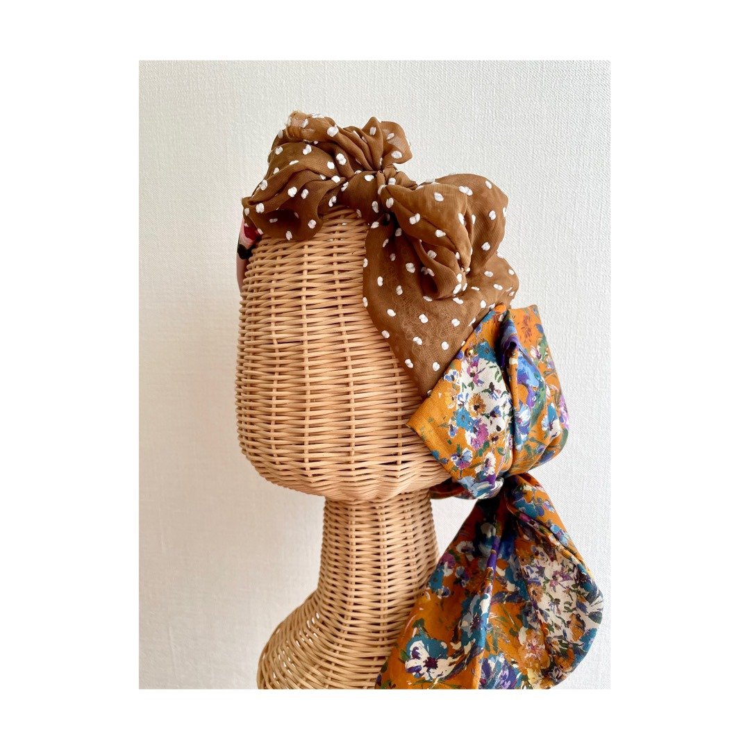 Mix scarf/Pink - 发带/发箍 - 聚酯纤维 粉红色