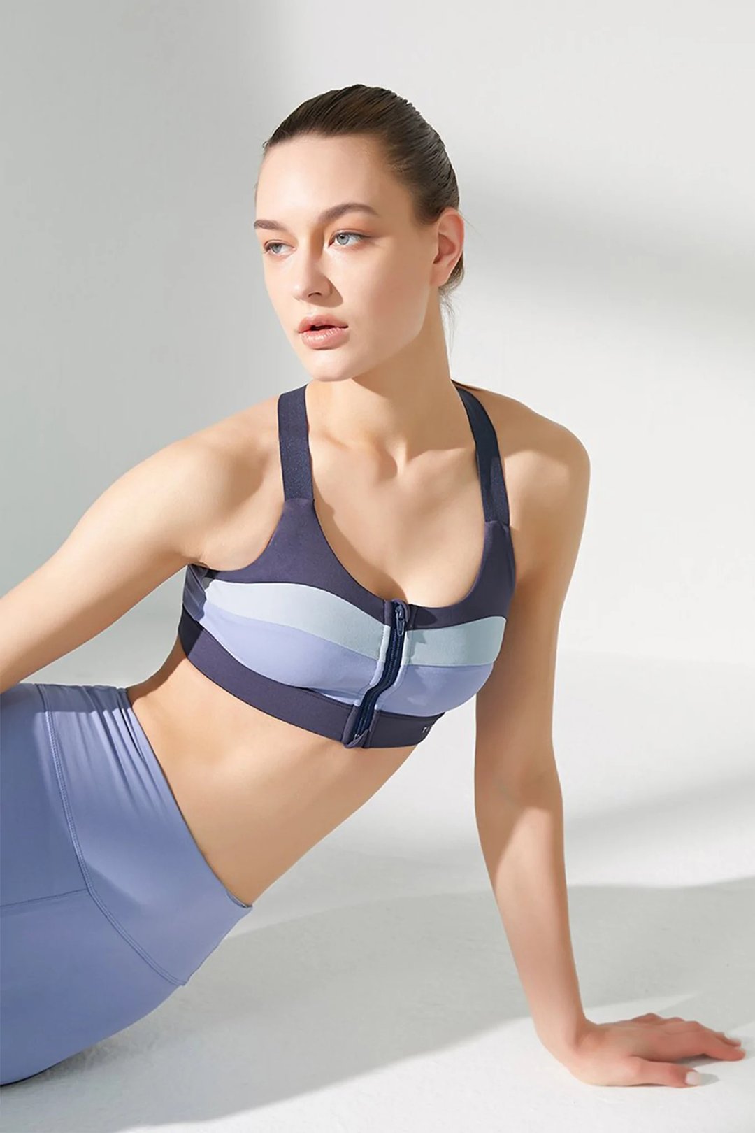 High Impact Sport Bra - 女装瑜珈服 - 聚酯纤维 蓝色