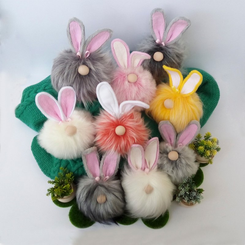 Summer Gnomes Spring Gnome Stuffed Gnome Doll Shelf Sitter Gnome Mini Bunny - 玩偶/公仔 - 其他材质 