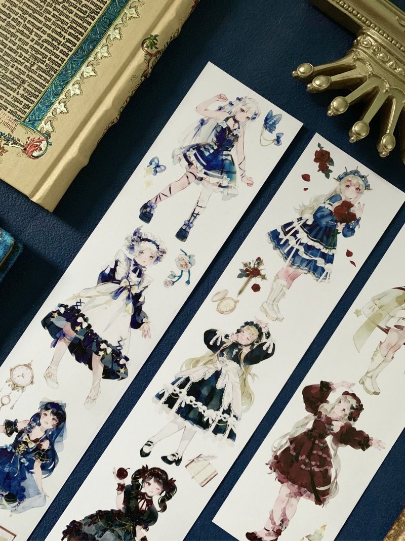 舞動 音の少女 PET 和紙膠帶 台灣製 10米卷 - 纸胶带 - 其他材质 多色