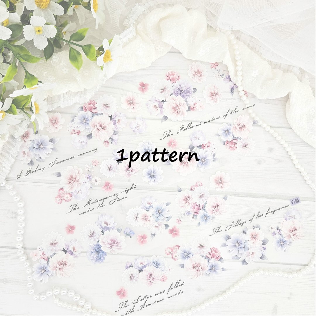 和纸胶带_花朵_Opal 1款 - 贴纸 - 塑料 
