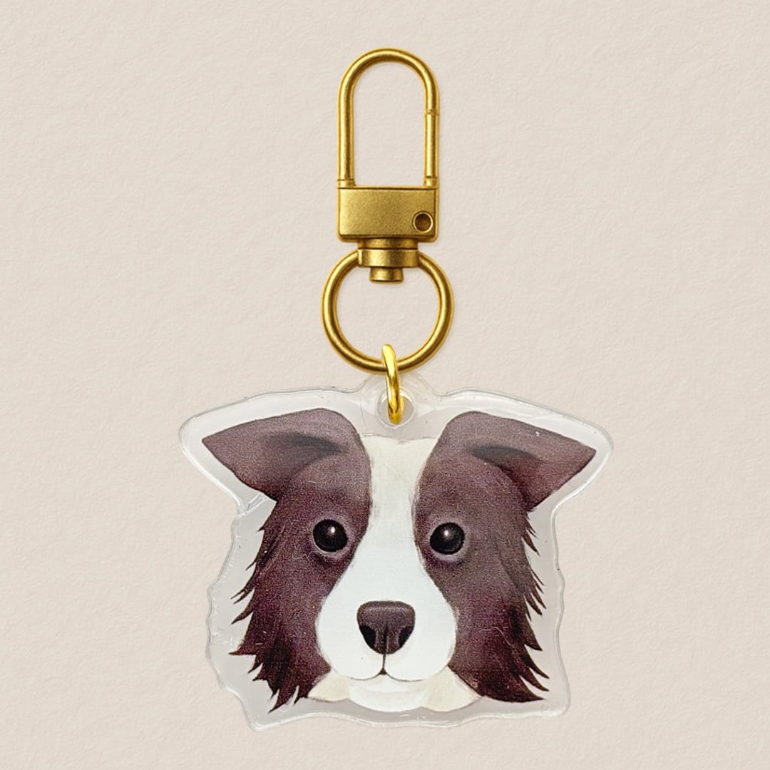 压克力吊饰-牧羊犬 40mm写实风格插画 - 吊饰 - 压克力 