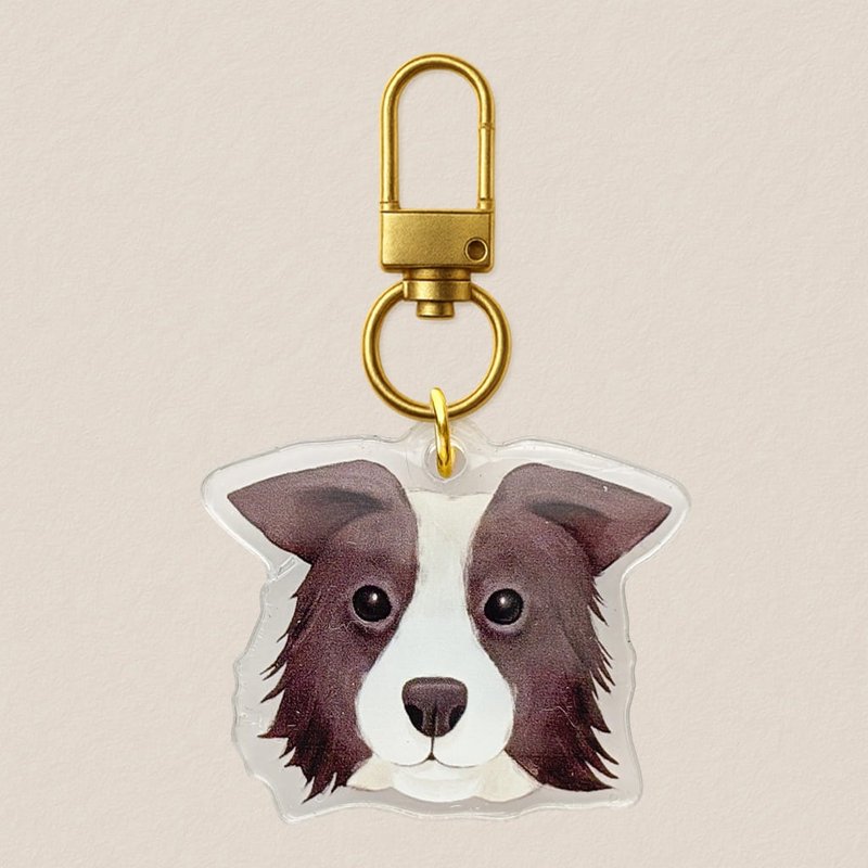 压克力吊饰-牧羊犬 40mm写实风格插画 - 吊饰 - 压克力 