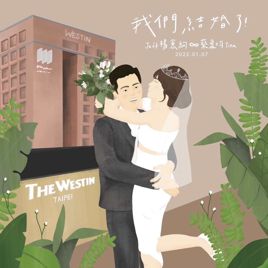 结婚书约/婚卡/喜帖/一卡多用 - 插画/绘画/写字 - 纸 白色